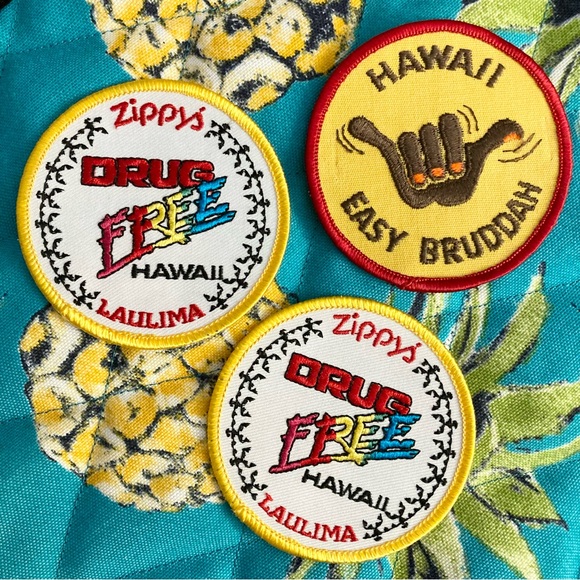 Vintage Hawaii Patches Set of 3 - Picture 1 of 6
